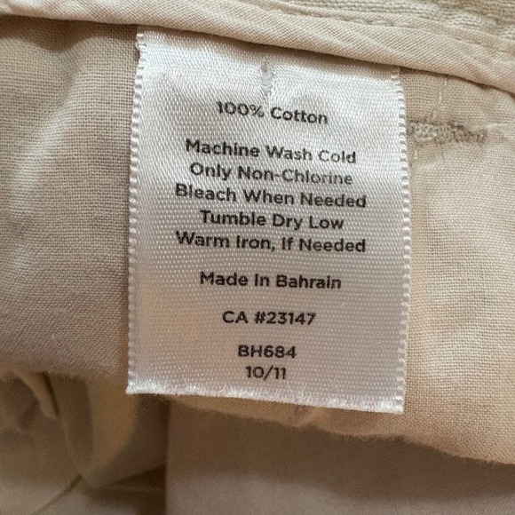 Talbots Heritage Beige Crop Wide Leg‎ Pants Women's Size 6 Casual Comfy - Picture 9 of 9